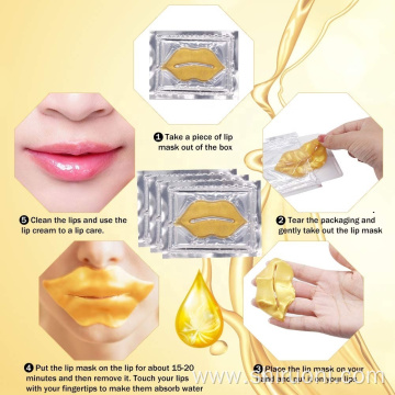 24k gold lip mask line wrinkle patches